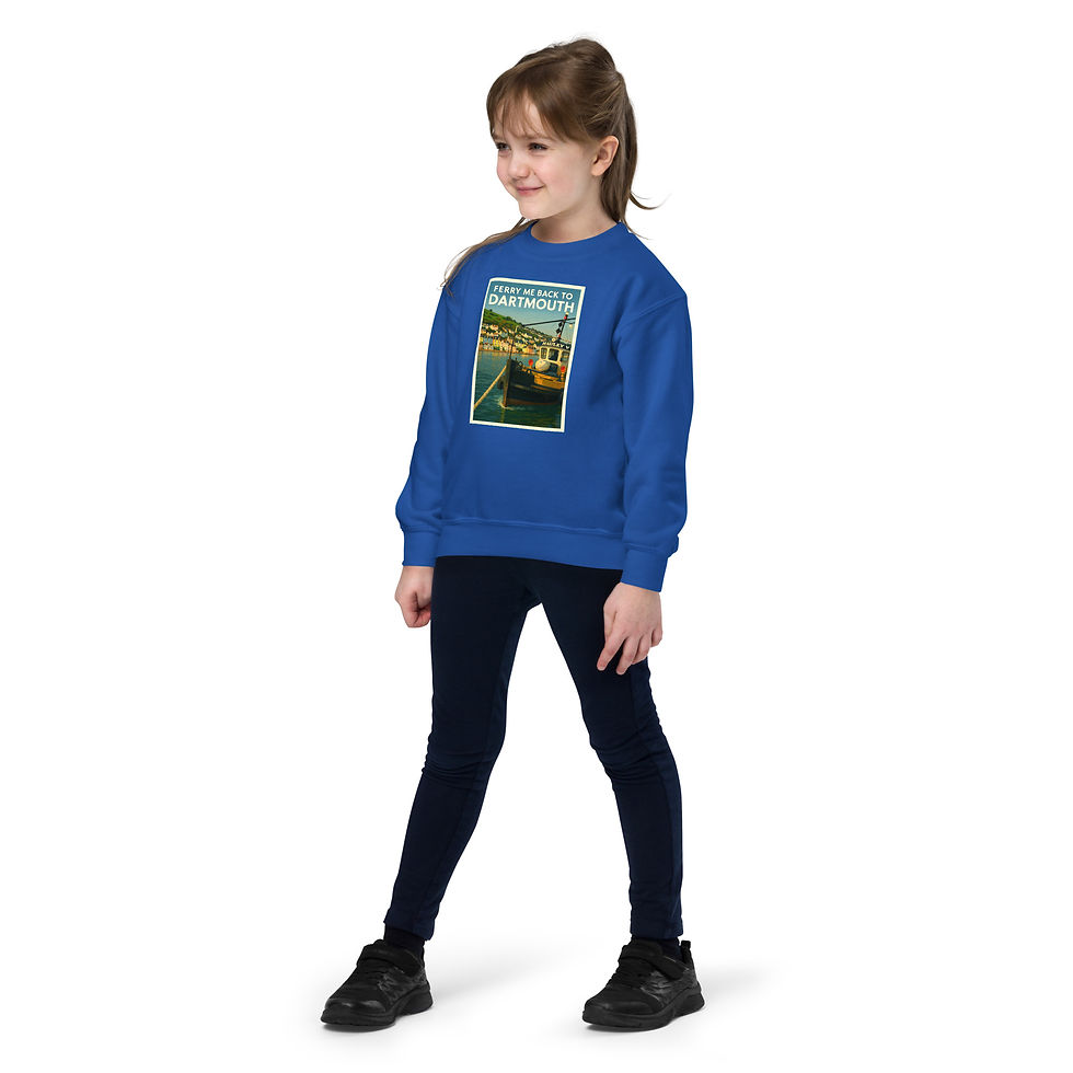 Thumbnail: Ferry me back to Dartmouth - Youth crewneck sweatshirt