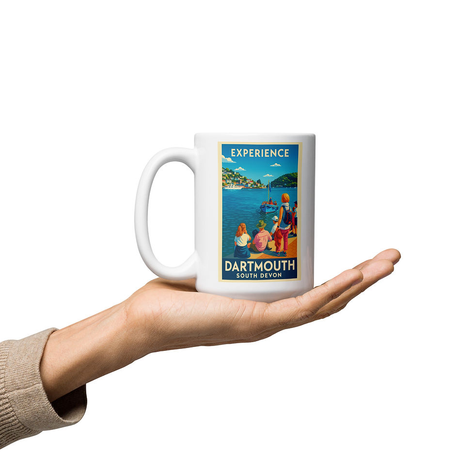 Thumbnail: Castle Ferry White glossy mug