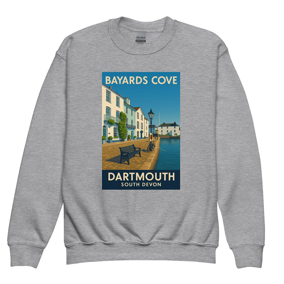 Thumbnail: Bayards Cove Dartmouth - Youth crewneck sweatshirt