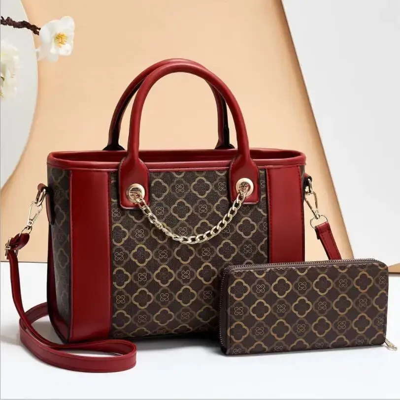 Thumbnail: Fashion Printed Women Bags Casual Plaid Printed Women Handbags Bag Versatile Pu