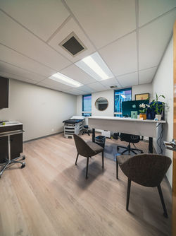 Clean and modern medical office waiting area