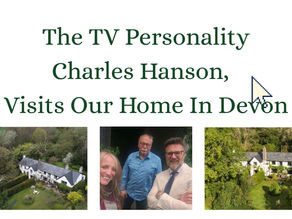 Charles Hanson, the well-known TV personality and antiques expert from BBC's "Bargain Hunt" and "Antiques Road Trip", recently visited Lurley Manor here in Devon