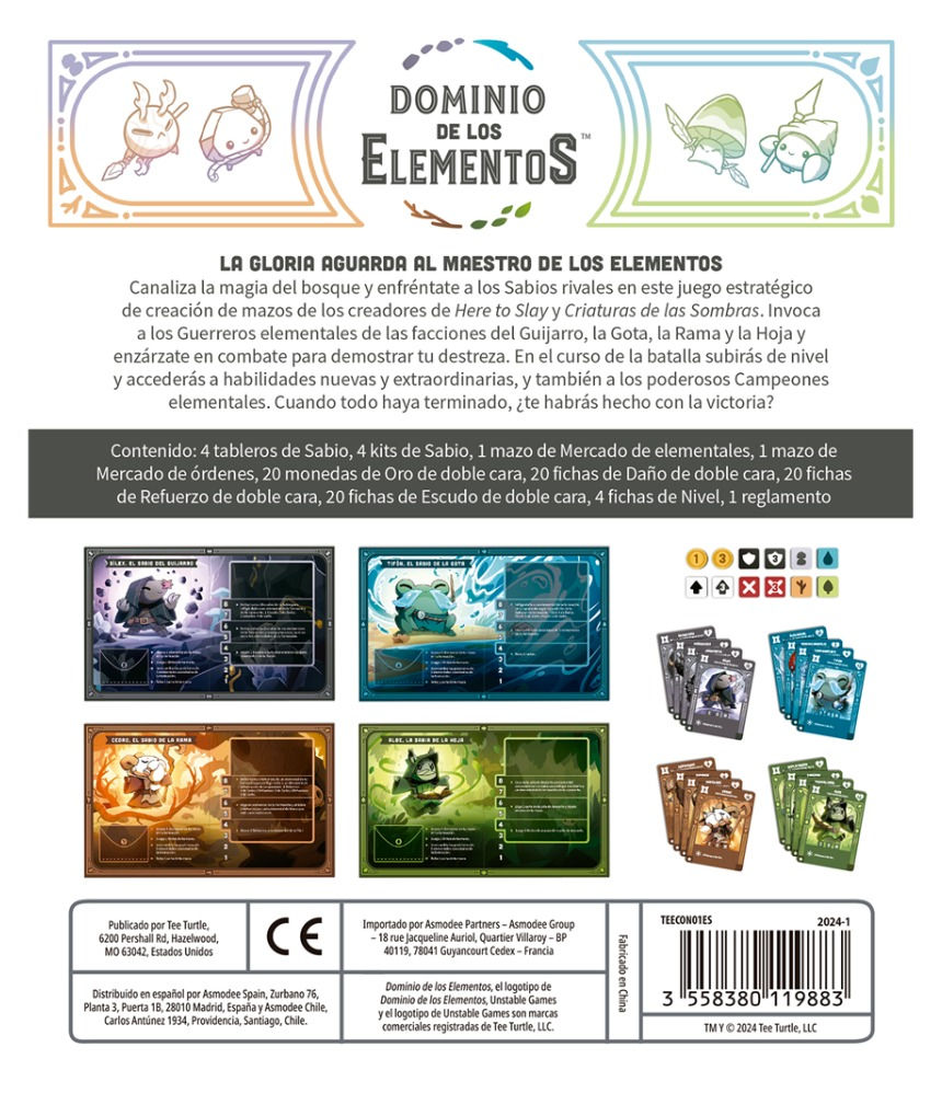 Dominio de los Elementos | Tablero Ninja | Board Games