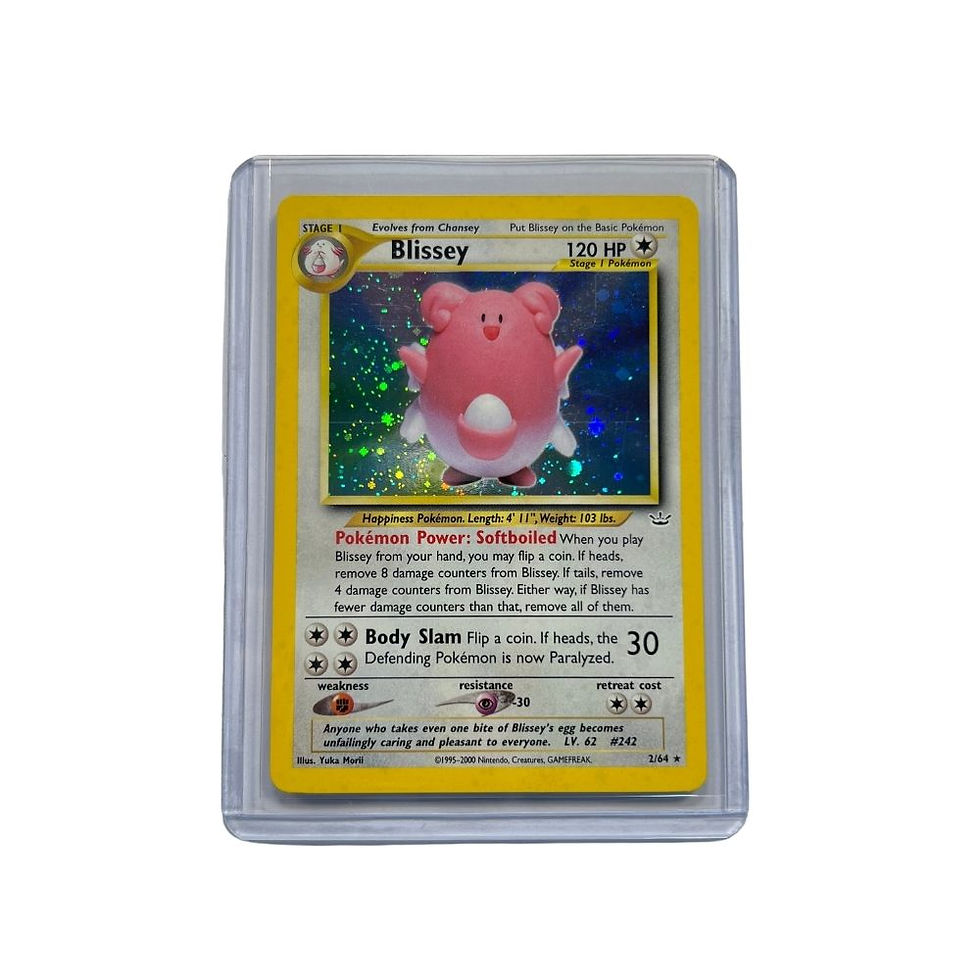 Carte Pokémon Blissey 2/64 1ère édition Neo Revelation Holo Rare - Notée CGC 8 (NM), Neuf Comme Neuf