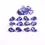 Thumbnail: Natural Tanzanite faceted pear 7 x 5 MM loose gemstone eye clean