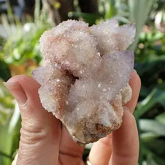 Thumbnail: 158.6g South African Spirit Quartz Crystal Cluster