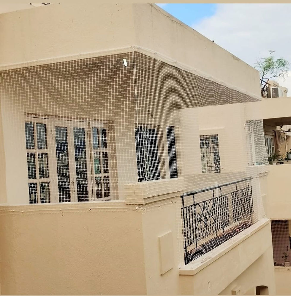 Anti Bird Net for Balcony in Electronic City, Bangalore – Divya Sri Grills