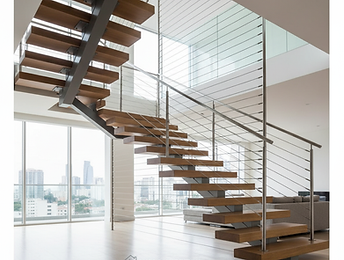 invisibel grill in stair case