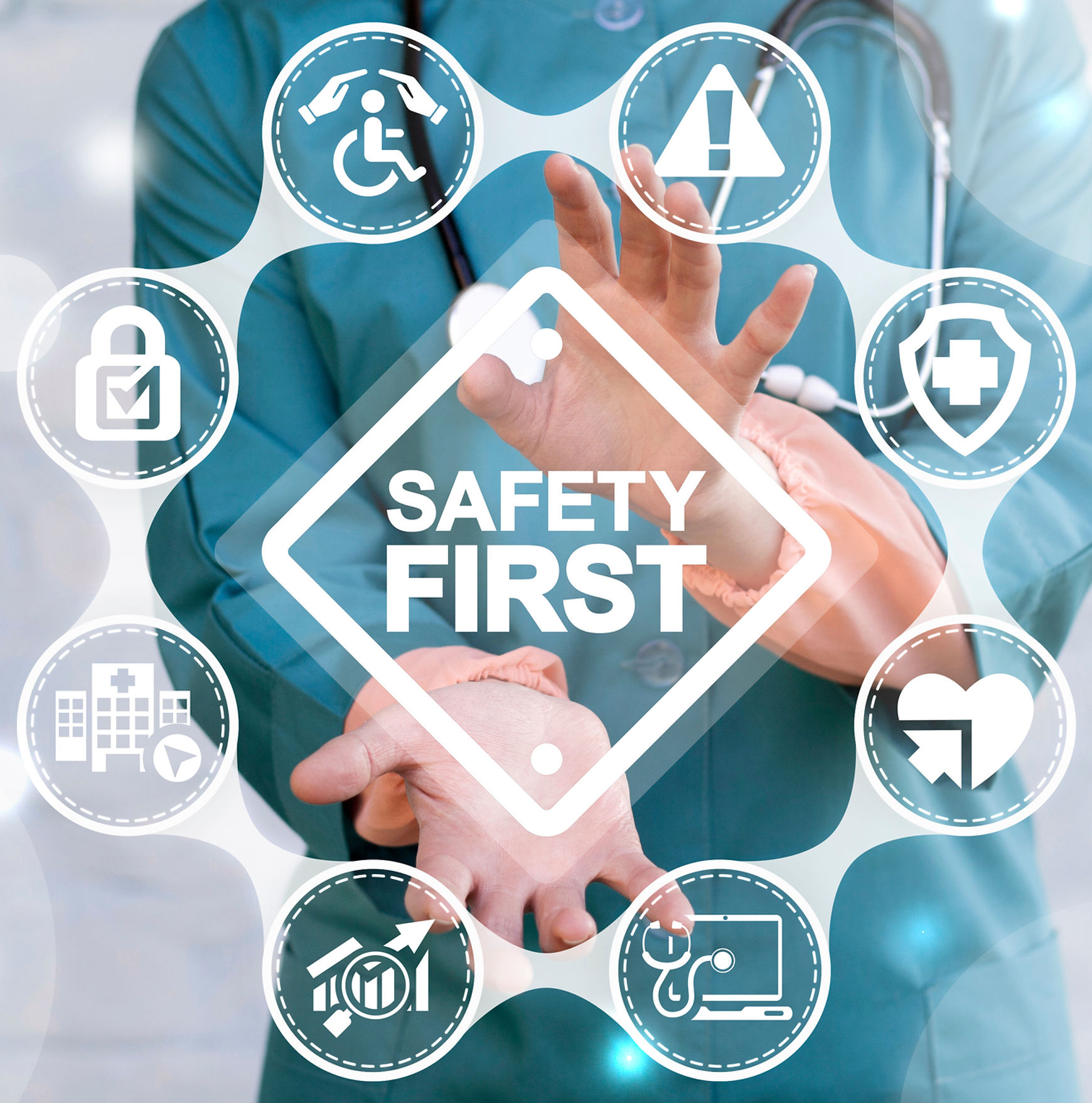 Healthcare professionals collaborating