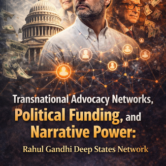 TRANSNATIONAL ADVOCACY NETWORKS, POLITICAL FUNDING, AND NARRATIVE POWER: RAHUL GANDHI DEEP STATES NETWORK.