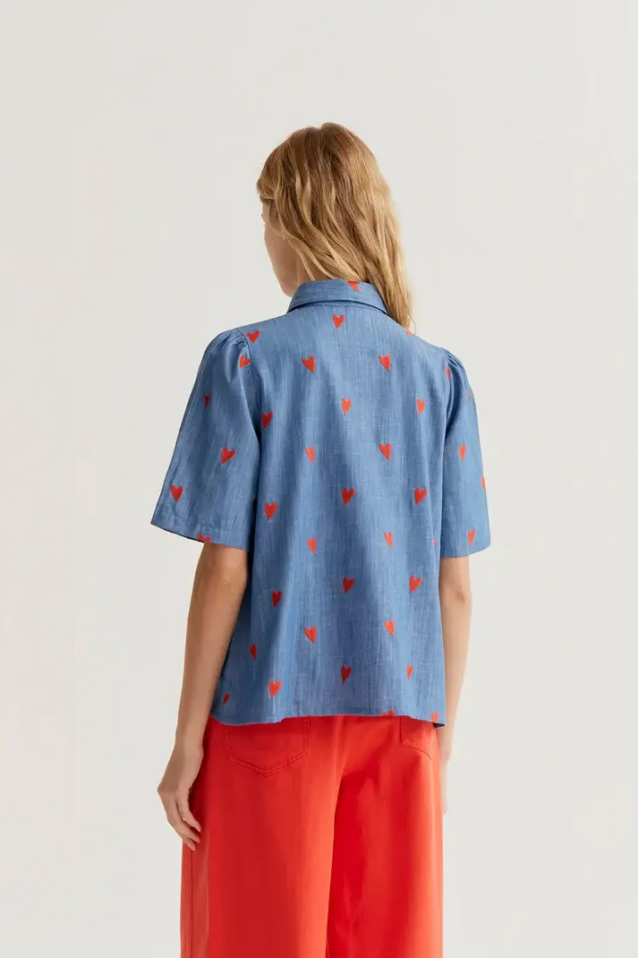Miniatura: Camicia in chambray 100% cotone
