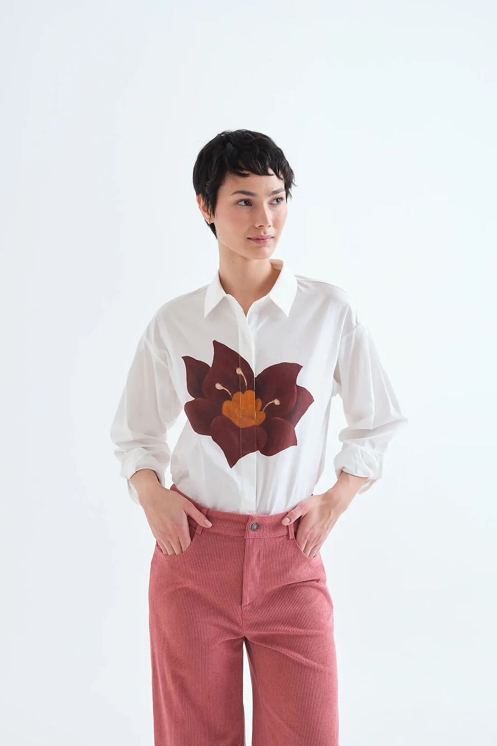 Miniatura: Camicia con stampa fiore Riviera