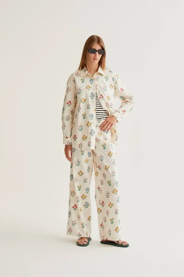 Miniatura: Pantaloni  100% cotone giardiniere