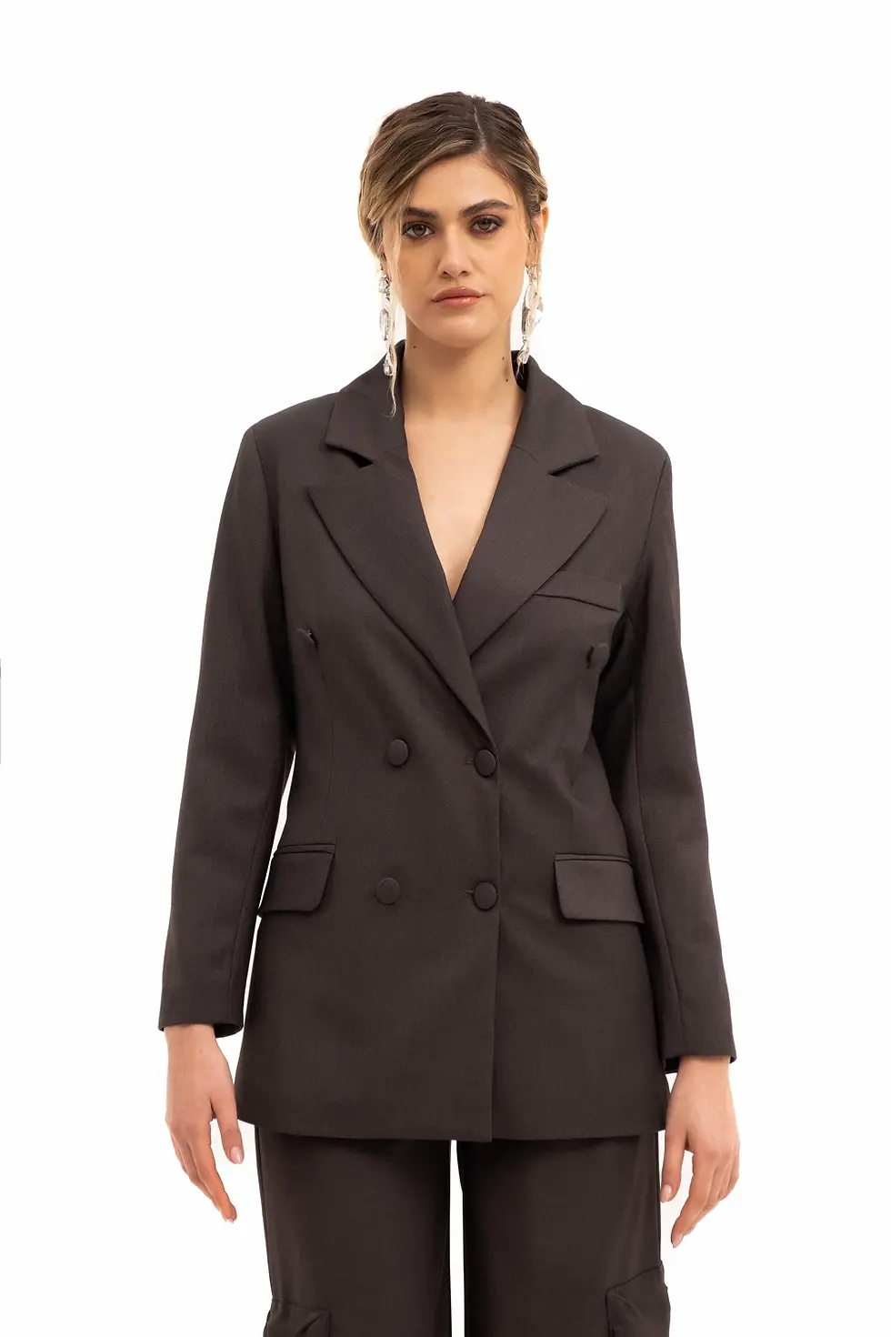 Giacca doppiopetto con patte