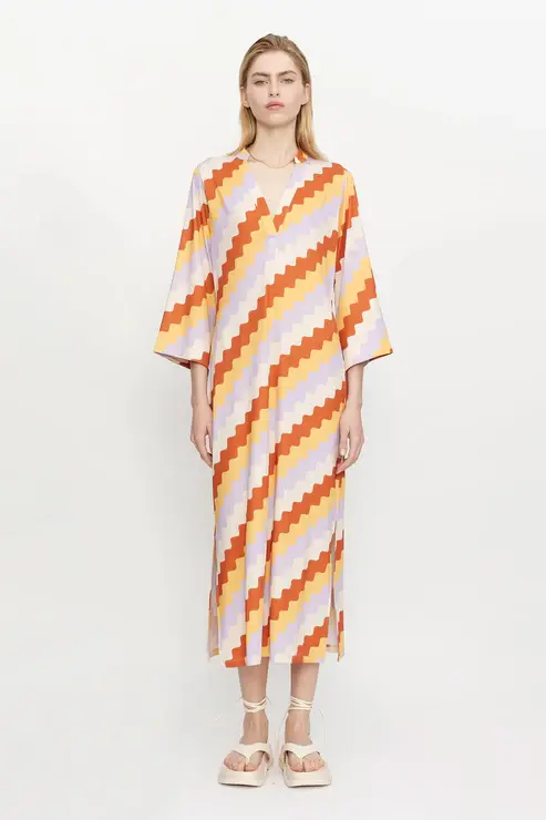 Tunica lycra stampa zig zag