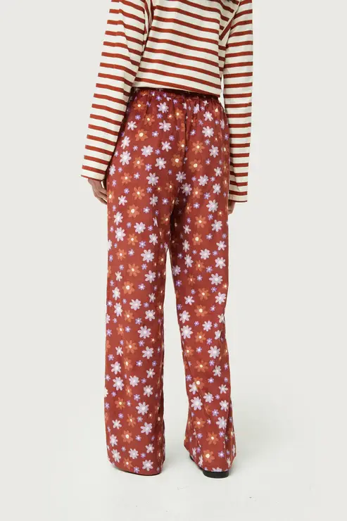 Miniatura: Pantalone in velluto con fiori