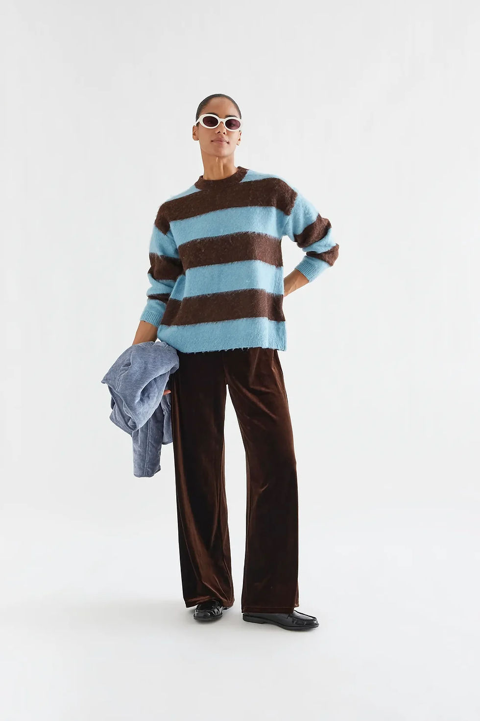 Miniatura: Maglione riga bicolore 