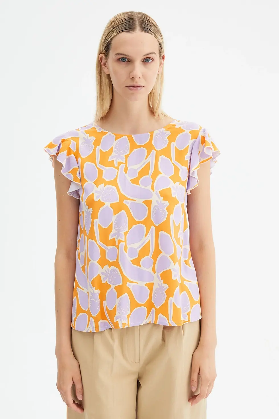 Blusa fantasia frutta