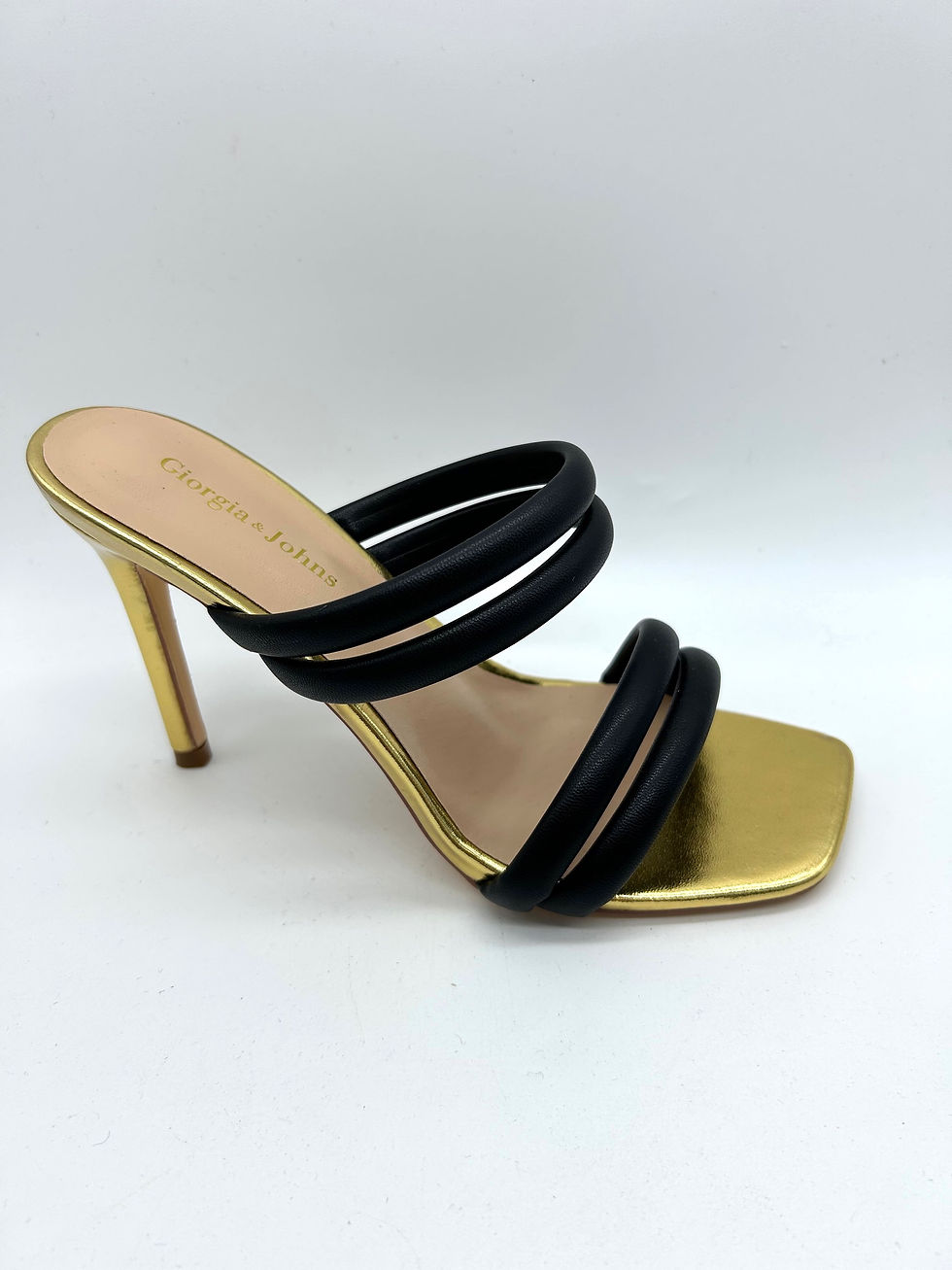 Miniatura: Sandalo oro/nero