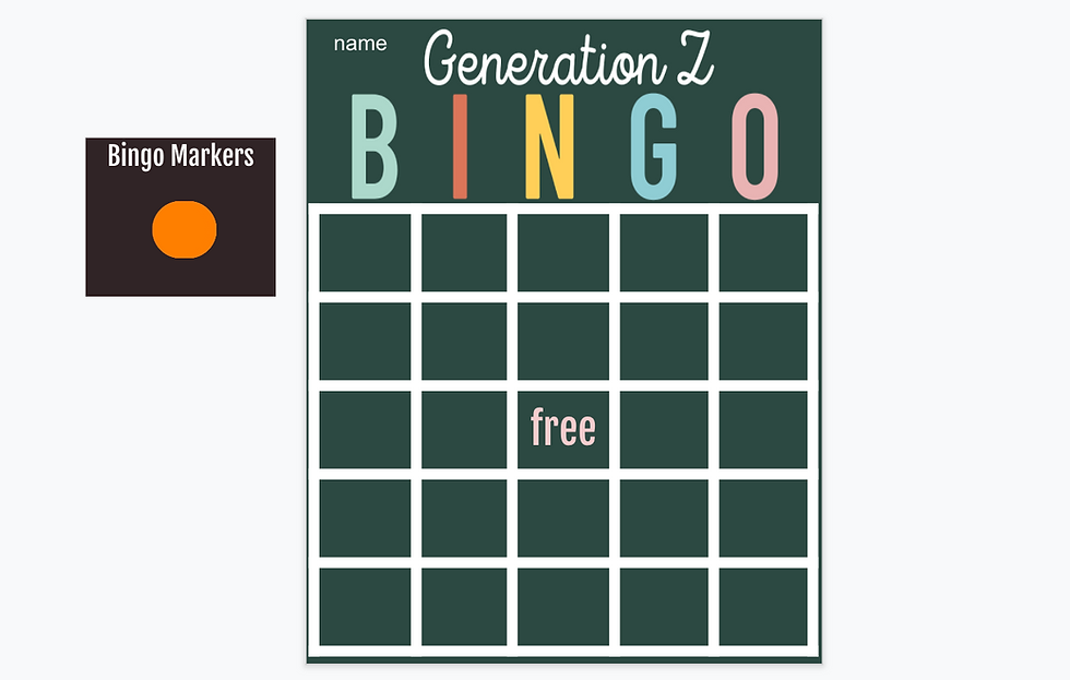 Thumbnail: Gen Z Bingo (Google Slides)