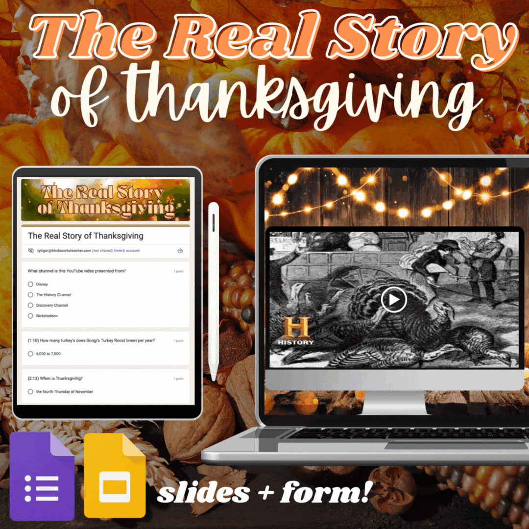 The Real Story of Thanksgiving+ Interactive Activities | Kinda Sorta ...
