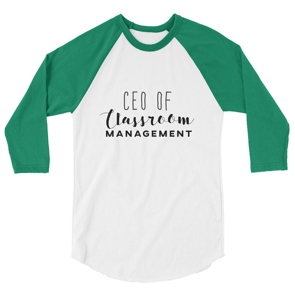 Thumbnail: CEO of Classroom Management Baseball Tee
