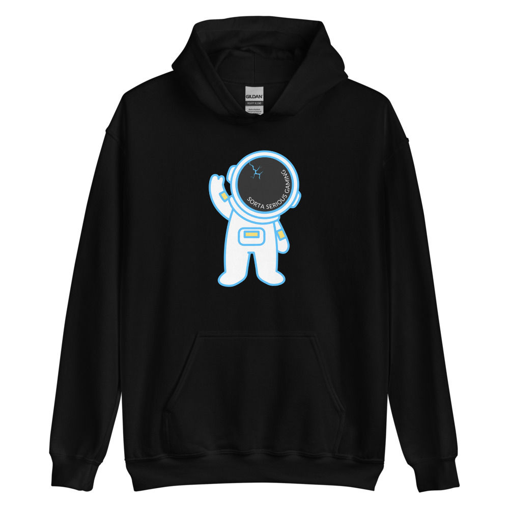 Sorta Serious Astronaut Dark Hoodie