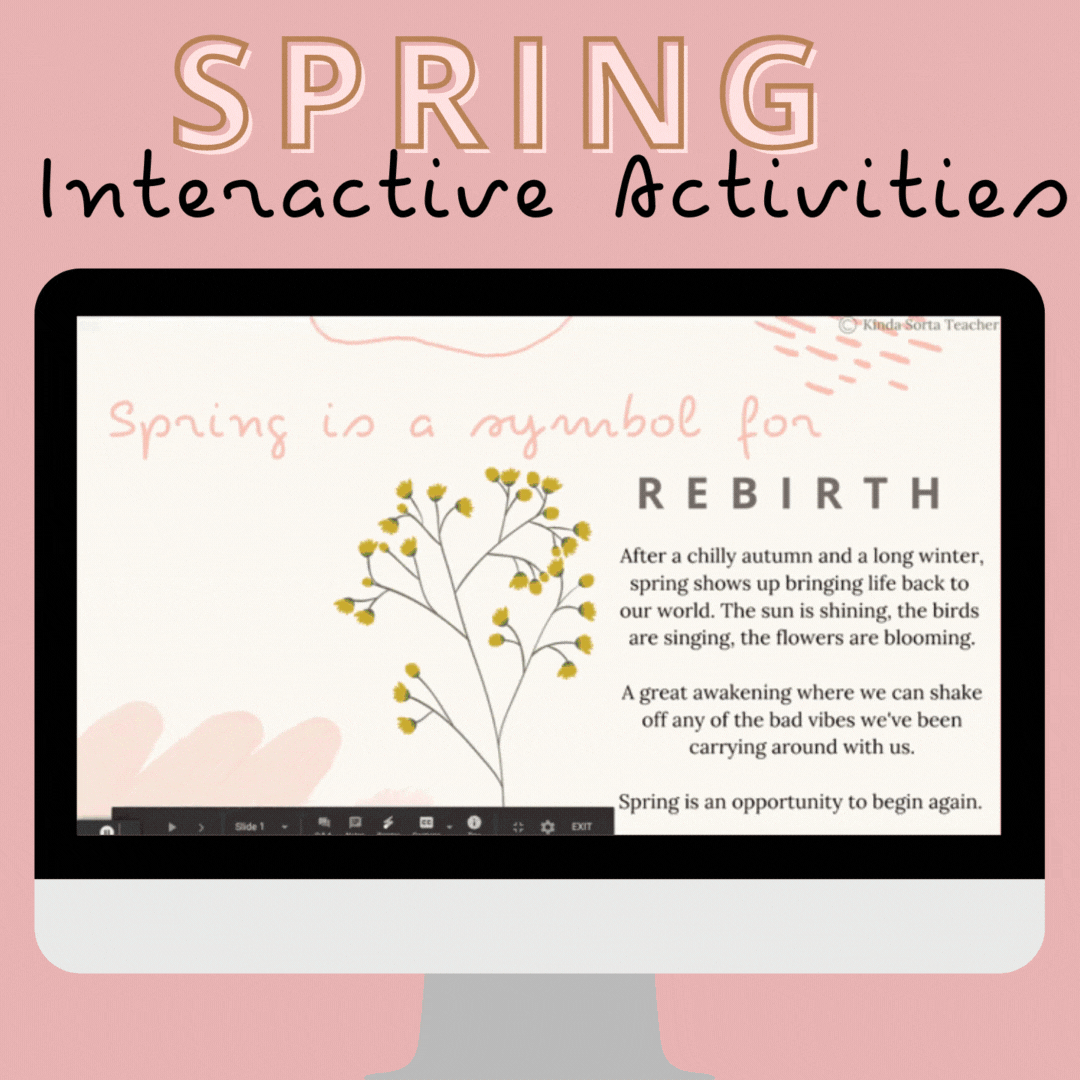 Spring Interactive Activity Slides | Kinda Sorta Teacher