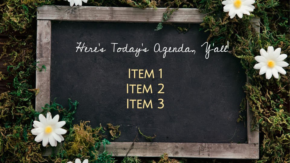 Thumbnail: March Agenda Templates