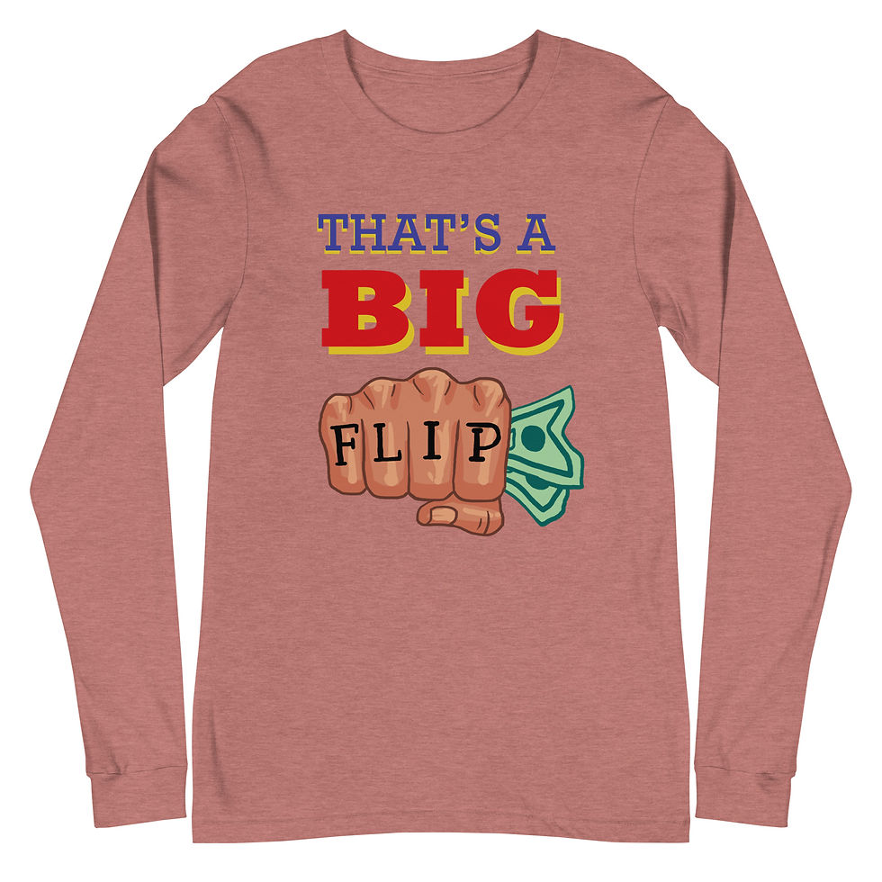 Thumbnail: Unisex BIG FLIP Long Sleeve Tee