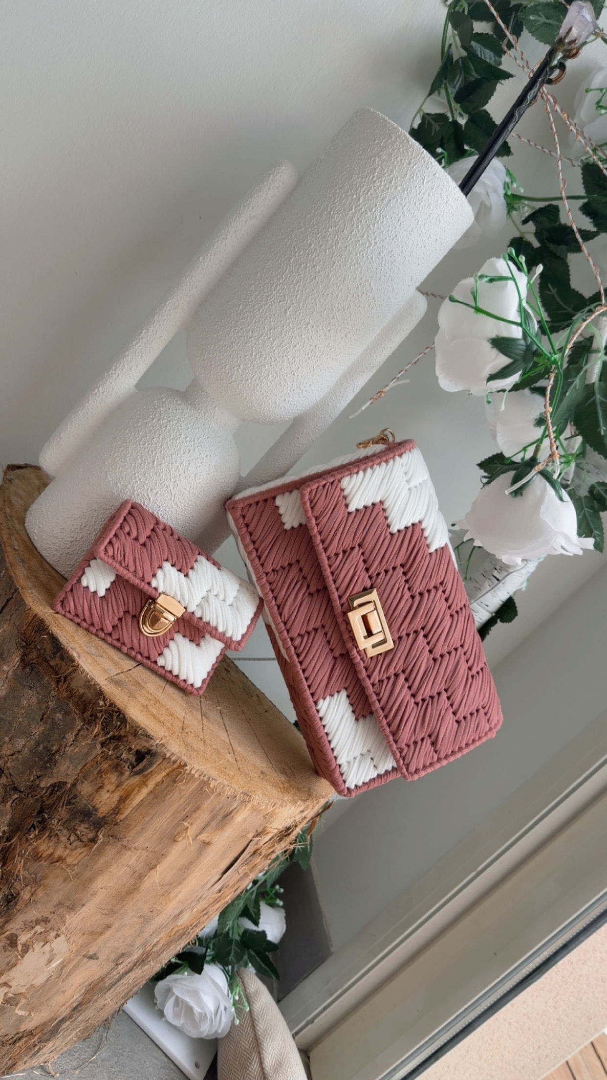 Porte-cartes rose