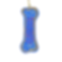 Large blue terra cotta ornament with 22K gold dots