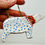 Thumbnail: Ceramic polar bear ornaments with collar options, Mother-of-Pearl, and 22K gold