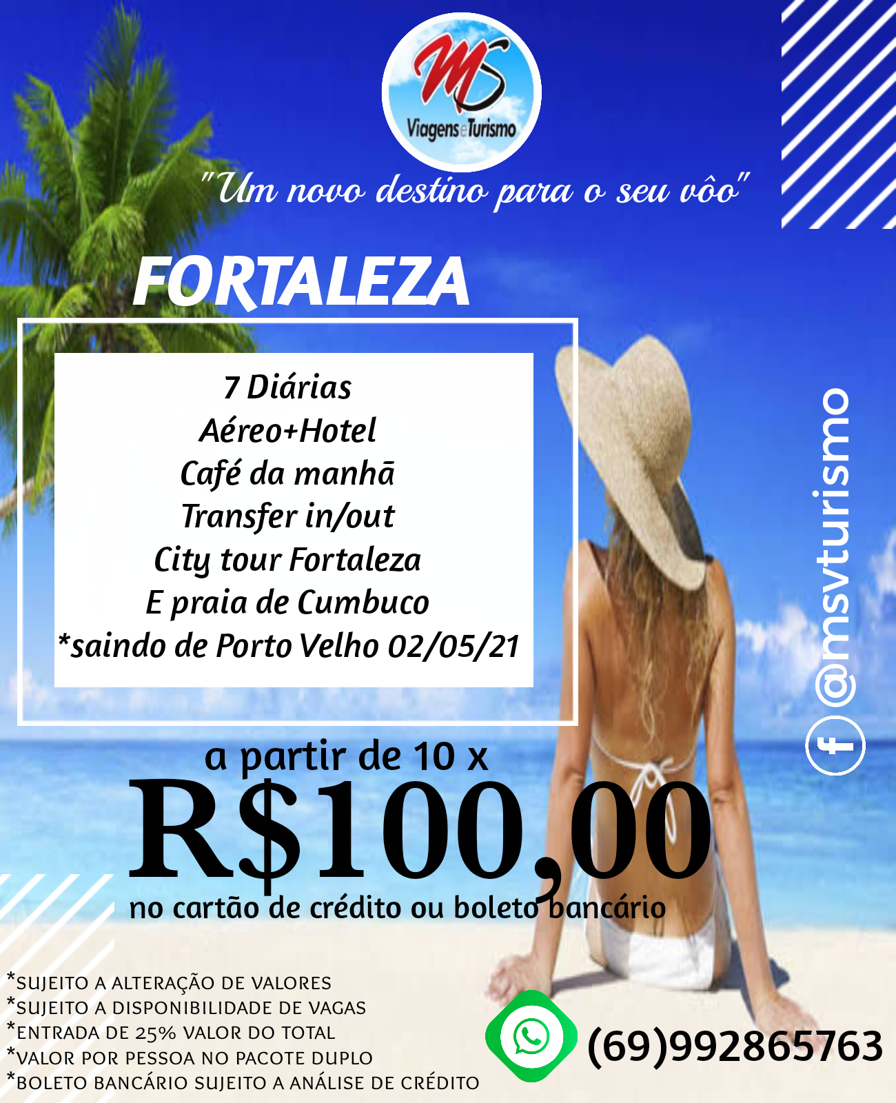Pacote aéreo e hotel FORTALEZA
