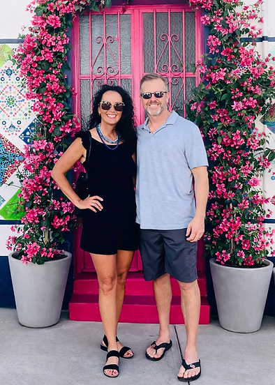 A picture of a student of us and her husband.