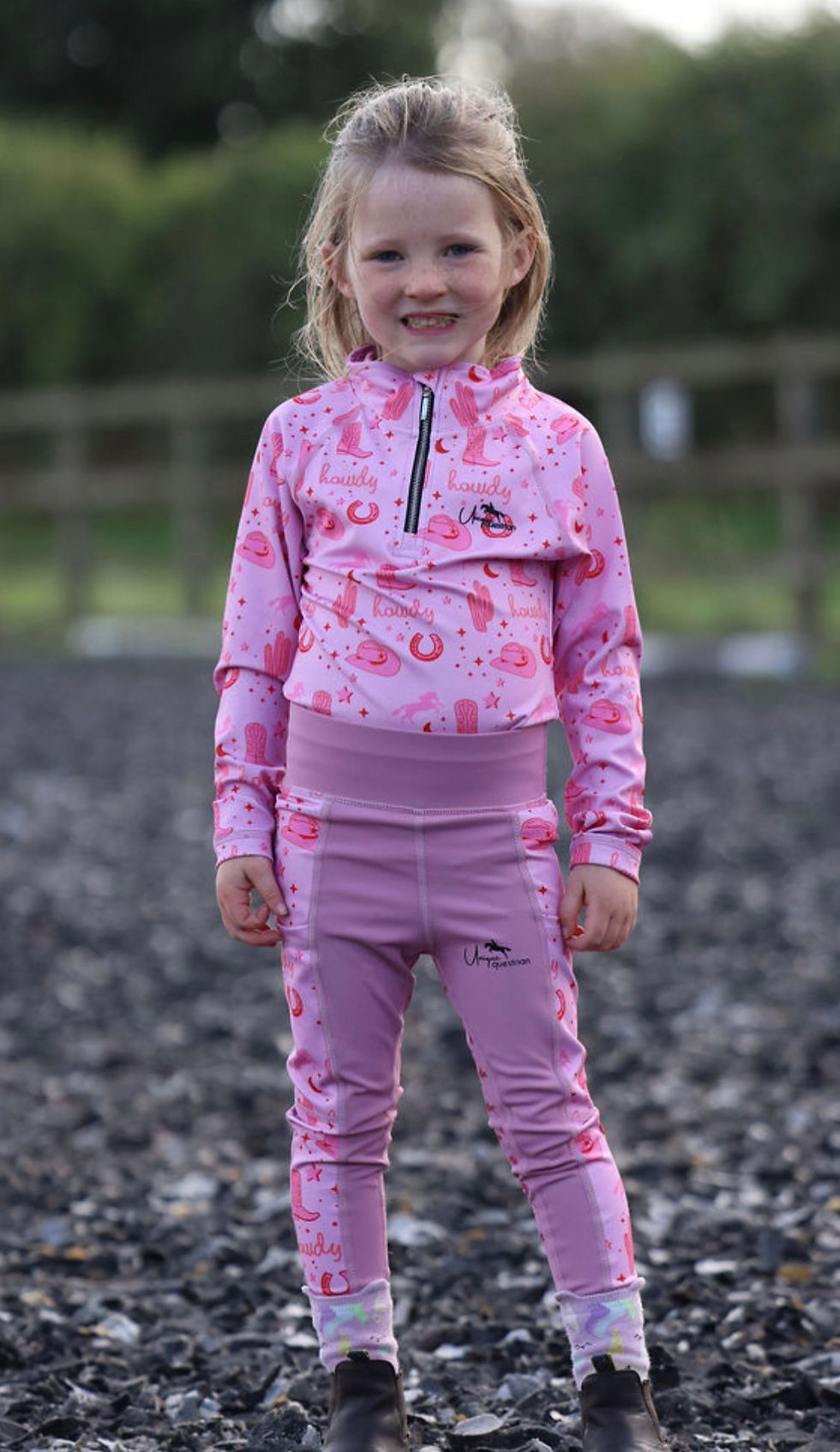 Thumbnail: Dusty Pink Howdy Print Set - Option 4