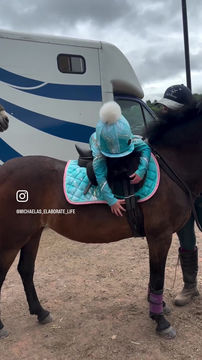 Thumbnail: Mint Marble Effect Saddle Pad Set 