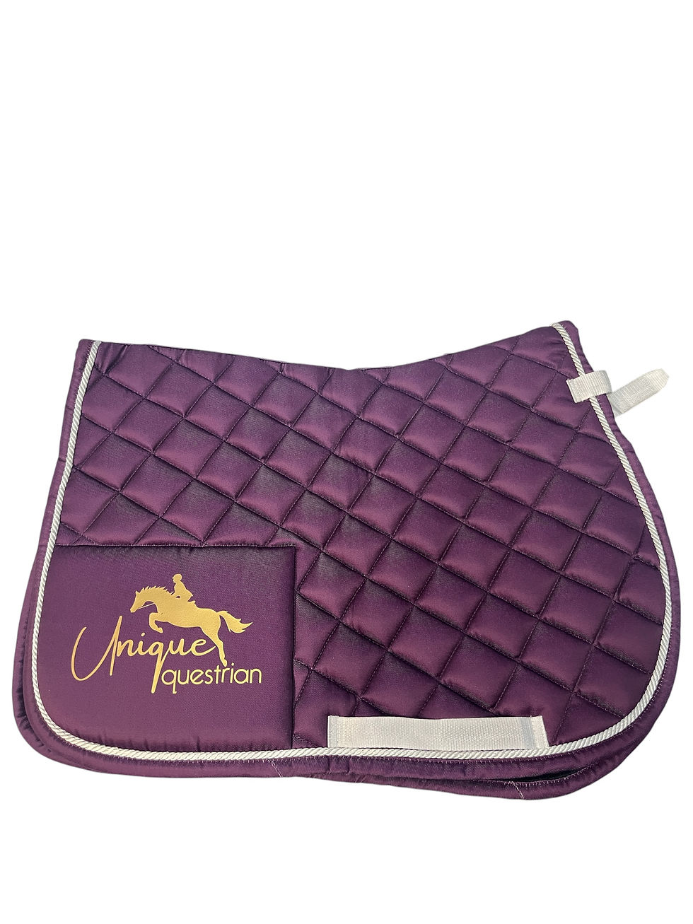 Thumbnail: Personalised Plum Saddle Pad Sets 