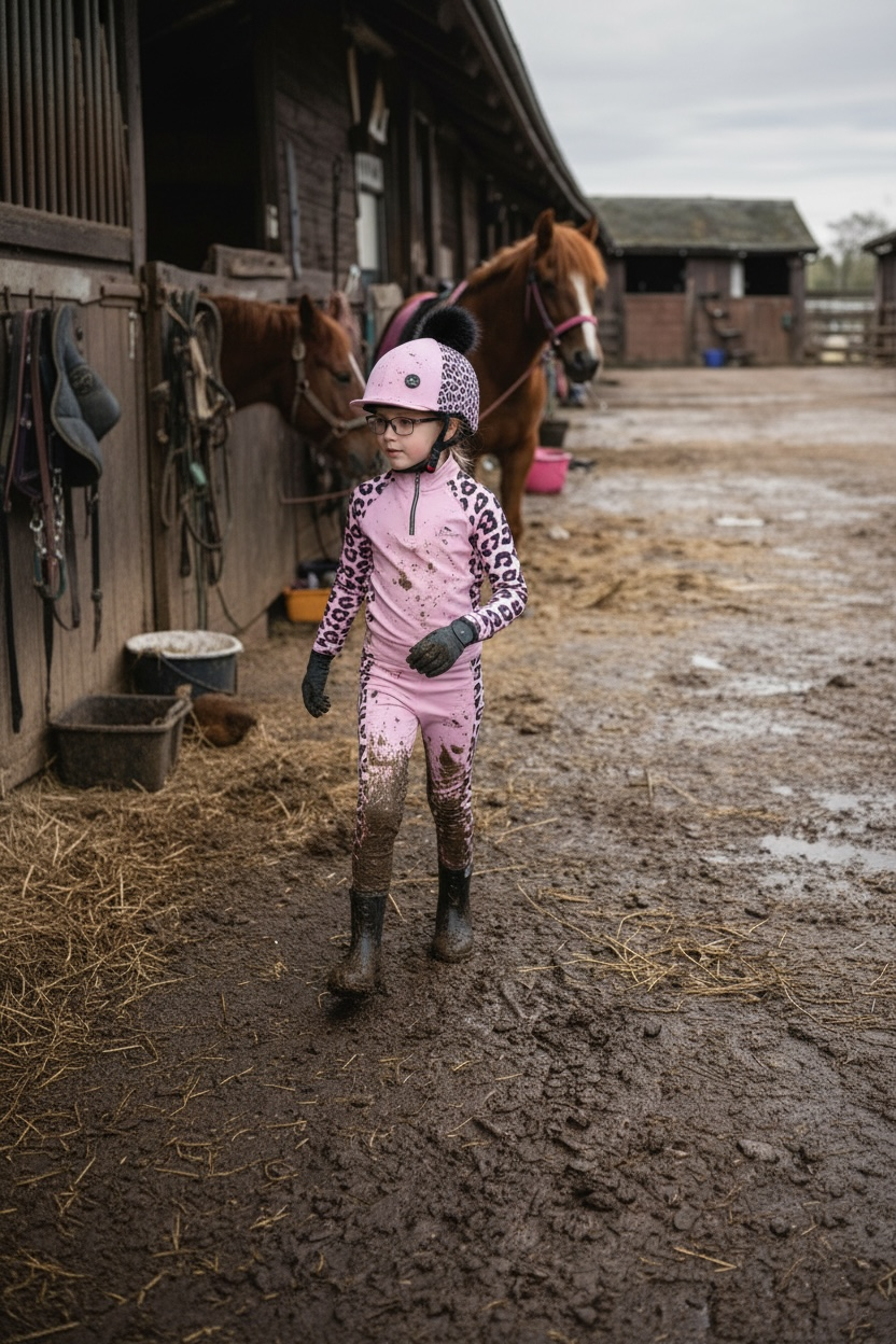 Thumbnail: Dusty Pink Leopard Print Baselayer Long