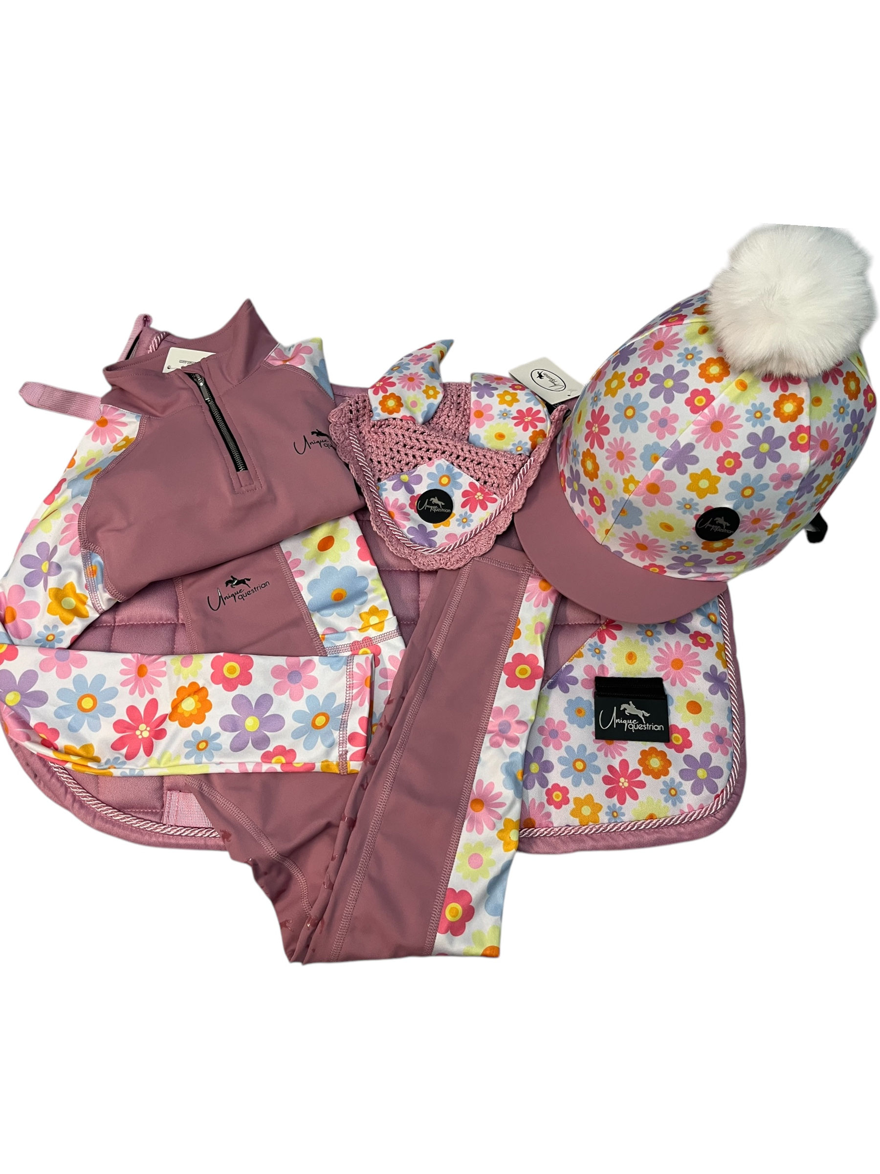 Dusty Pink Floral Design Fully Matchy Set