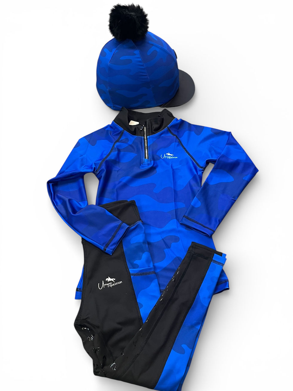 Thumbnail: Royal Blue Camouflage Effect  Long  Sleeved Base layers