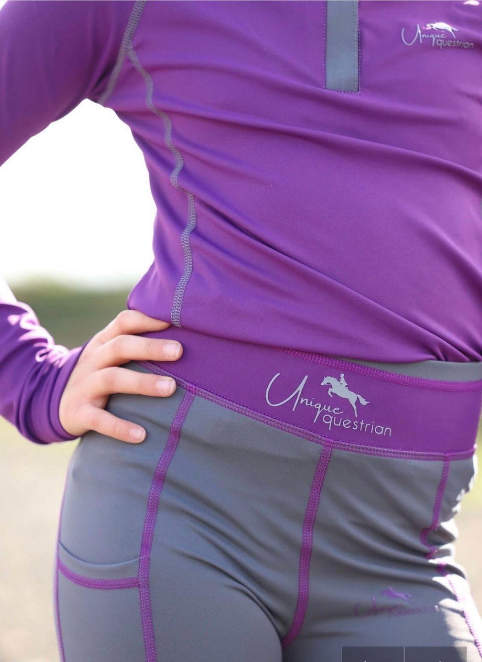 Thumbnail: AW26 Kids & Adults Plum & Amethyst Full Matchy Pony Saddle Pad Set