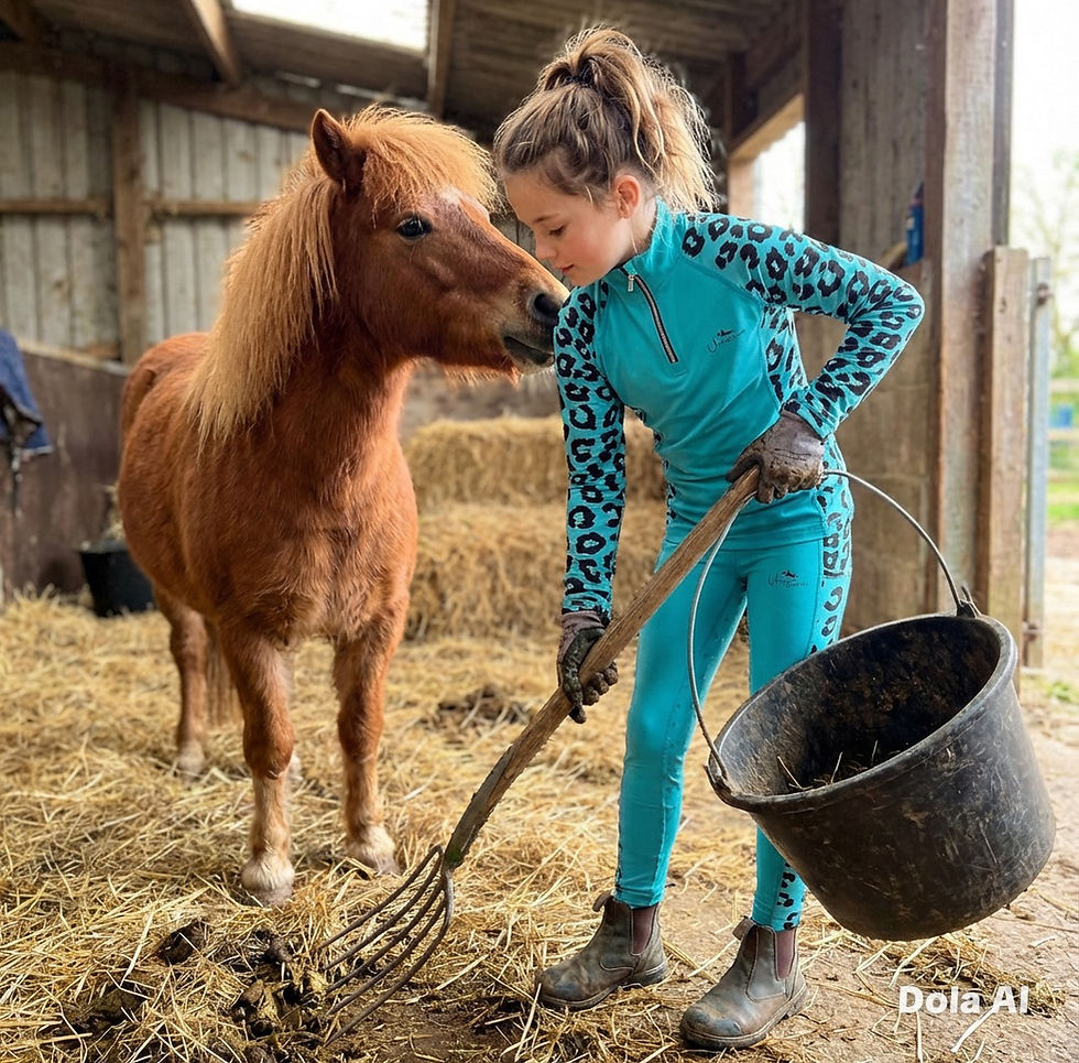 Thumbnail: Turquoise Leopard Print Baselayer Long
