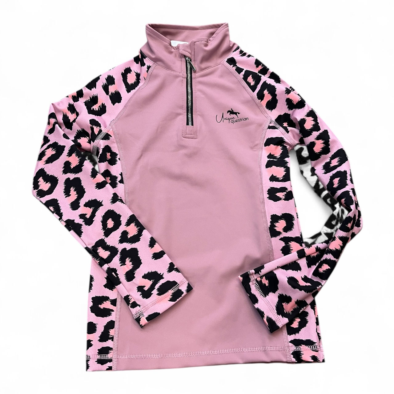 Dusty Pink Leopard Print Baselayer Long
