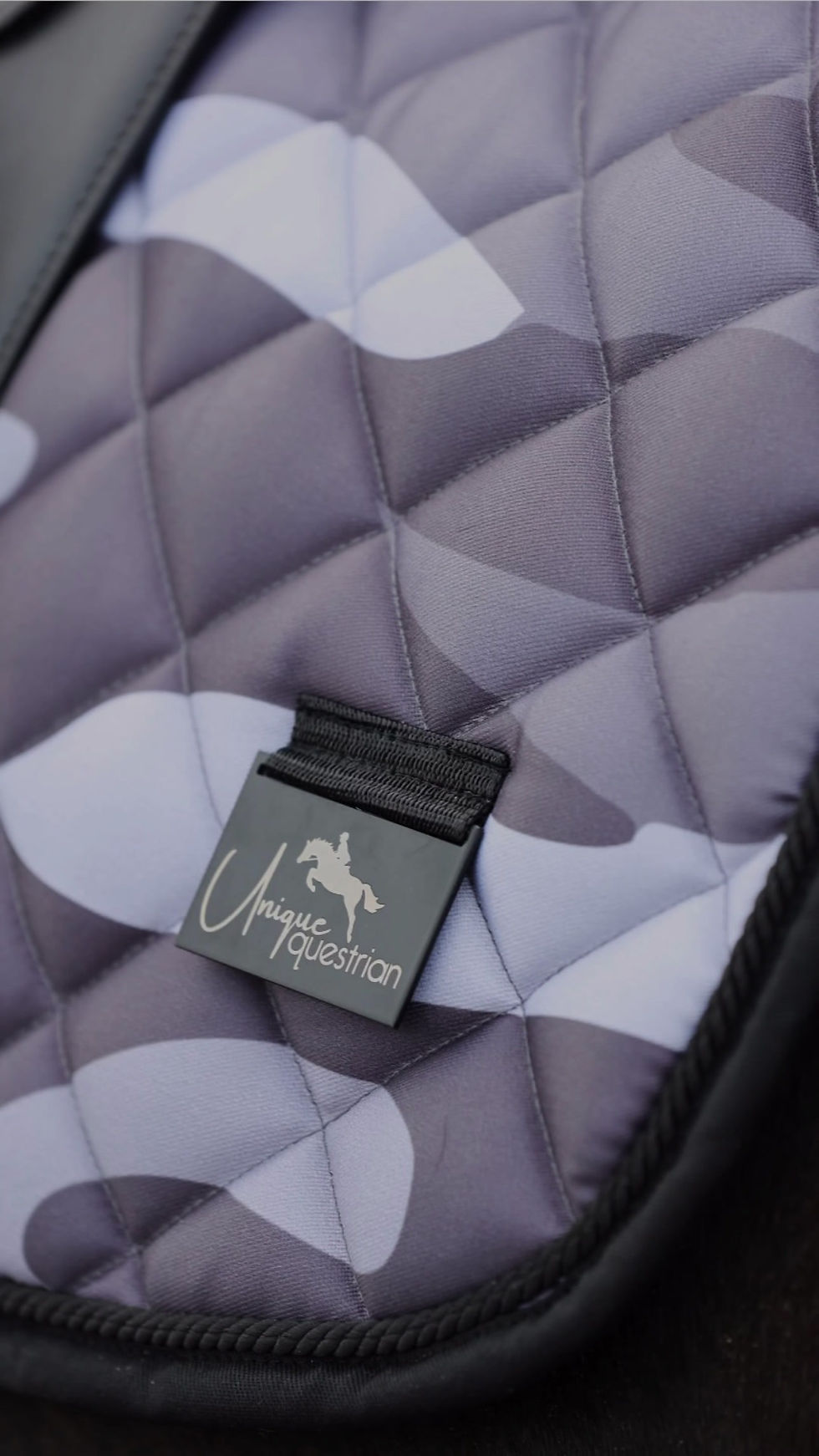 Thumbnail: Children's Grey/Black Camouflage Horse Riding Set
