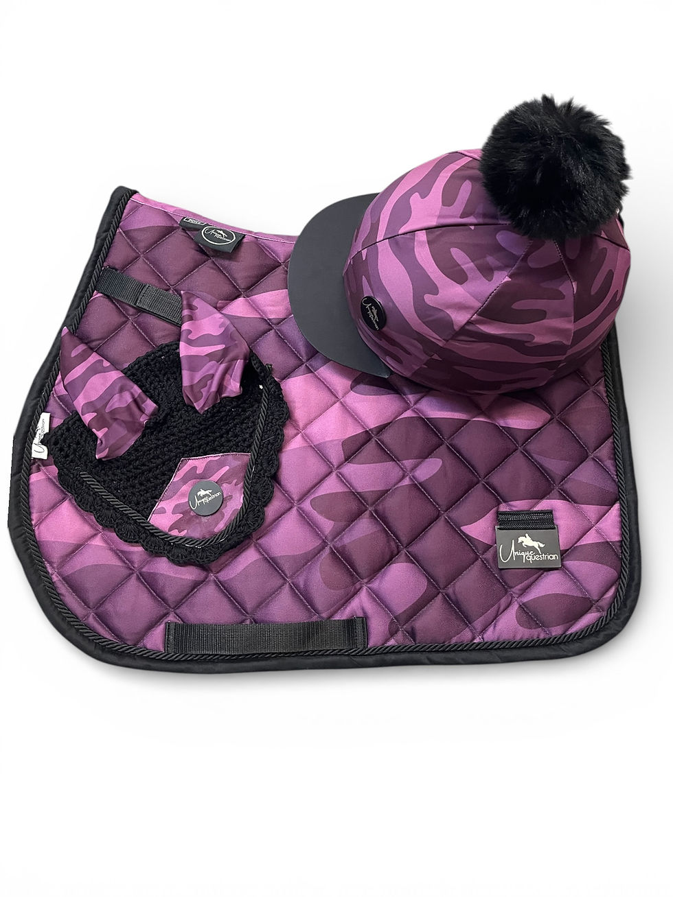 Thumbnail: Plum Camouflage full Matchy Children's Riding Set