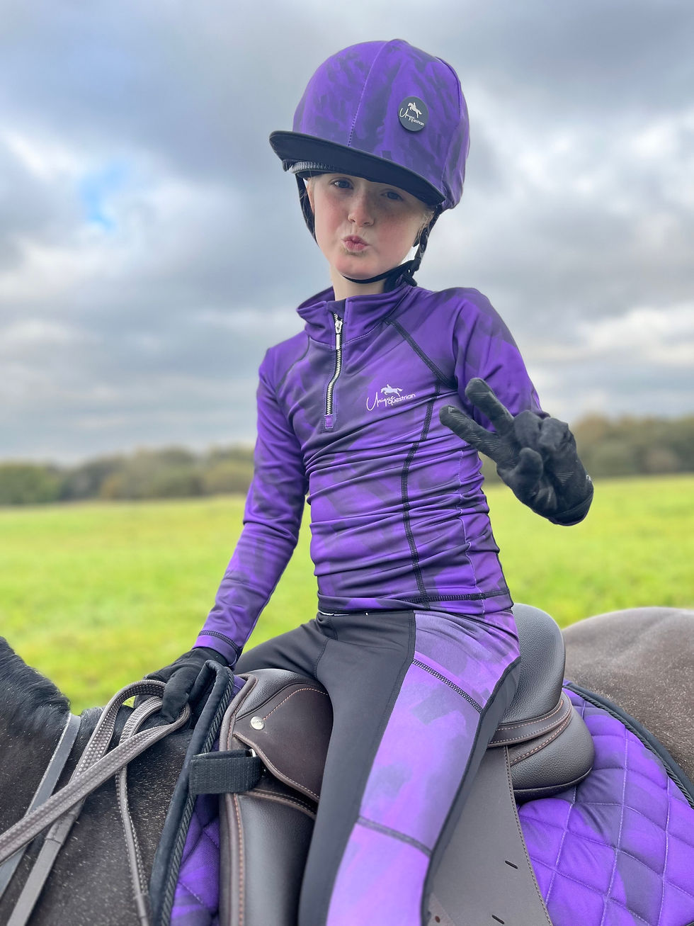 Thumbnail: Purple Tie Dye Baselayer Long Sleeve