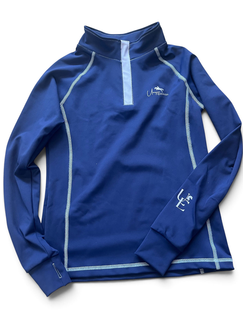 Thumbnail: Navy & Ice Blue Riding Base Layer & Leggings Set