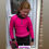 Thumbnail: Hot Pink/Black with Horse Detail Baselayer Long Sleeve