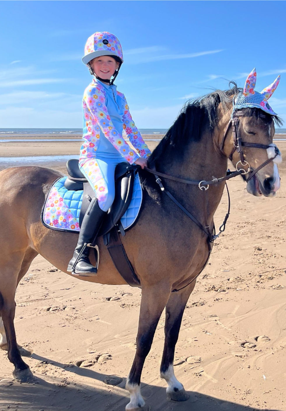 Thumbnail: Baby Blue Floral Design Set- Option 1